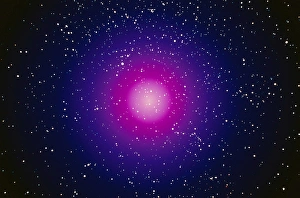 Space Exploration Illustration Stampe: Computer Enhanced Galaxy