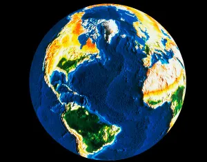 Earth From Space Stampe: Computer Image of Earth
