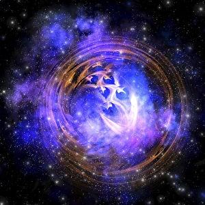 Supernova Explosion Stampe: Leftover remnants from a supernova explosion