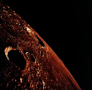 No People In Space Stampe: The Moon