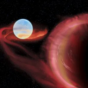 Binary Star System Stampe: A binary star system