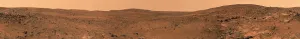 Martian Landscape Photography Stampe: Panoramic view of Mars