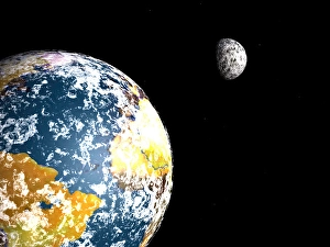 Outer Space Exploration Stampe: Planets in space
