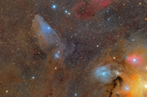 Emission Nebula Images Stampe: The Rho Ophiuchi cloud complex