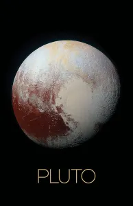 Solar System Artwork Stampe: Solar system poster of Pluto