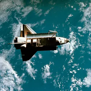 Earth From Space View Stampe: Space Shuttle in Space