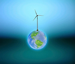 Wind Energy Stampe: Windpower Earth