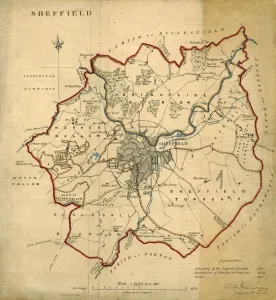 Mappe E Piani Stampe: Mappa di Sheffield