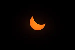 Total Solar Eclipse Photos Stampe: Partial eclipse of the sun prior to total eclipse