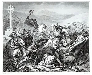 Black And White Battle Scenes Stampe: 2687359