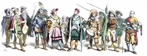 Colorful Medieval Artwork Stampe: 2687406
