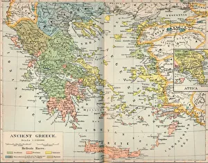 Ancient Greece Map Stampe: Ancient Greece, c1901, (1902)
