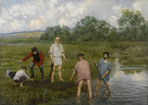 Russian Literature Images Stampe: Angling