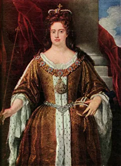 Historical British Royalty Stampe: Anne, (c1911). Creator: Unknown
