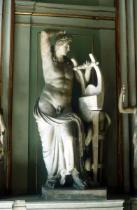 Ancient Greek Deity Stampe: Apollo with lyre