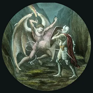 Lantern Slide History Stampe: The attack, c1910. Creator: Unknown