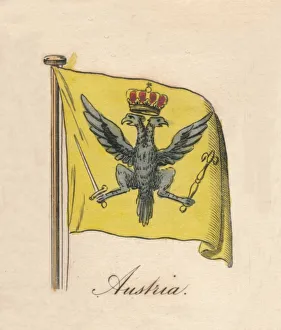 Austrian Flag Stampe: Austria, 1838