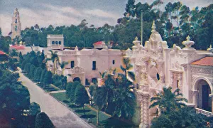 Balboa Park San Diego Stampe: The Avenue of Palaces, c1935