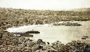 Australian Beach Scene Stampe: Balmoral, c1910. Creator: Unknown