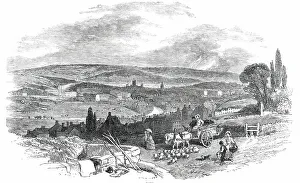 River Avon Landscape Stampe: Bath, 1850. Creator: Unknown
