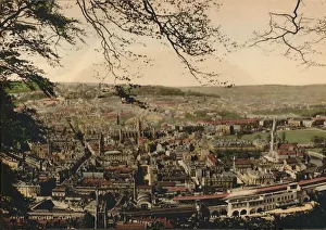 Bath England Stampe: Bath from Beechen Cliff, c1925