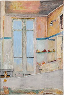 Stampe di Nella stanza da bagno, c. 1940. Collezione privata Pierre Bonnard Stampe: Nella toilette, c. 1940. Creatore: Bonnard, Pierre (1867-1947).