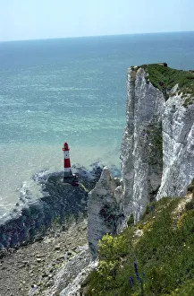 Chalk Cliffs England Stampe: Beachy Head from above