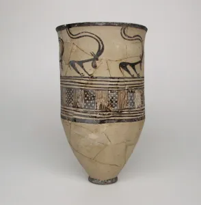 Persian Decorative Arts Stampe: Beaker, 2nd half of the 4th millenium BCE. Creator: Unknown