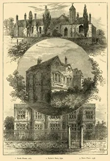 British Monochrome Photography Stampe: Bits of Old Hackney, c1876. Creator: Unknown