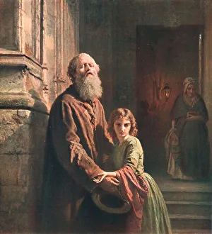British Public Picture Galleries Stampe: The Blind Beggar, 1853, (c1902). Creator: Unknown