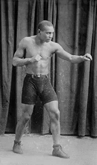 Heritage Art Collection USA Stampe: Boxer George Robinson, between c1910 and c1915. Creator: Bain News Service