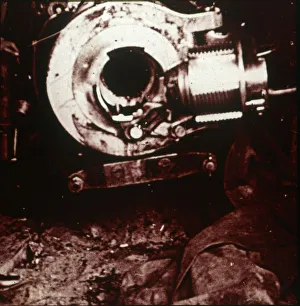 World War One Weapons Stampe: Breech of large cannon, c1914-c1918