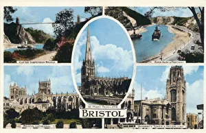 Bristol Cityscape Photography Stampe: Bristol, c1940s
