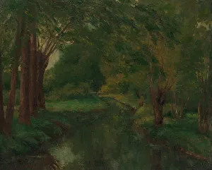 Stampe di Un ruscello in una radura (probabilmente Brook, Valle di Fontcouverte; Studio), probabilmente 1862 Gustave Courbet Stampe: Un ruscello in una radura (probabilmente Brook)
