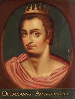 Ancient Roman Leaders Stampe: Caesar Augustus
