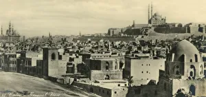 Black And White Photography Egypt Stampe: Cairo - General View, c1918-c1939. Creator: Unknown