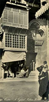 Cairo Architecture Stampe: Cairo - A Typical Native House, c1918-c1939. Creator: Unknown