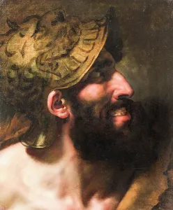 Male Portrait With Beard Stampe: Capaneus - Study called The Blasphemic
