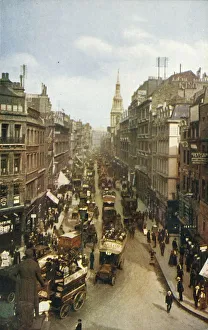 Vintage London Postcard Stampe: Cheapside, London, c1910. Creator: Unknown