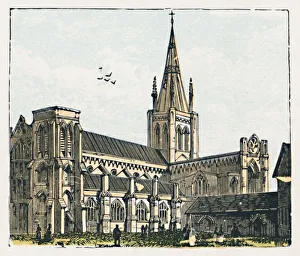 Chichester Cathedral Stampe: Chichester, c1910