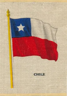 Chilean Flag Stampe: Chile, c1910