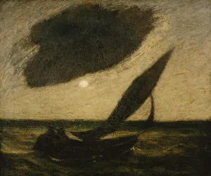 Heritage Art From The USA Stampe: Under a Cloud, ca. 1900. Creator: Albert Pinkham Ryder