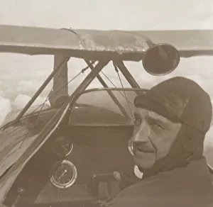 First World War Flight Stampe: In the clouds at 1200 metres, c1914-c1918