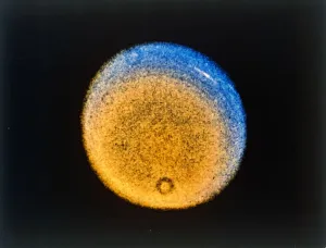 Space Travel Photography Stampe: Clouds in the upper atmosphere of Uranus, from Voyager 2, c1986. Creator: NASA