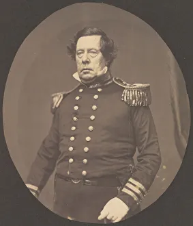 Salted Paper Print Collection Stampe: [Commodore Matthew Calbraith Perry], 1856-58. Creator: Mathew Brady