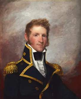 Gilbert Stuart Paintings Stampe: Commodore Thomas Macdonough, c. 1815 / 1818. Creator: Gilbert Stuart