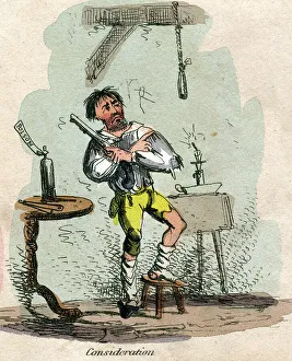 Unhappy Man Stampe: Consideration