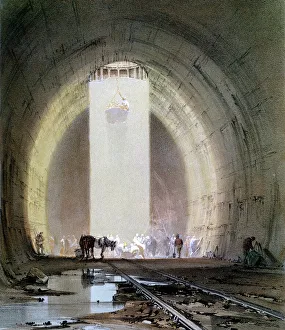 Tunnel Stampe: Costruzione del tunnel di Kilsby sulla ferrovia Londra e Birmingham