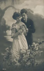 Studio Shot Couple Stampe: Couple, c1910