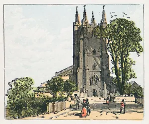 English Church Buildings Stampe: Croydon, c1910